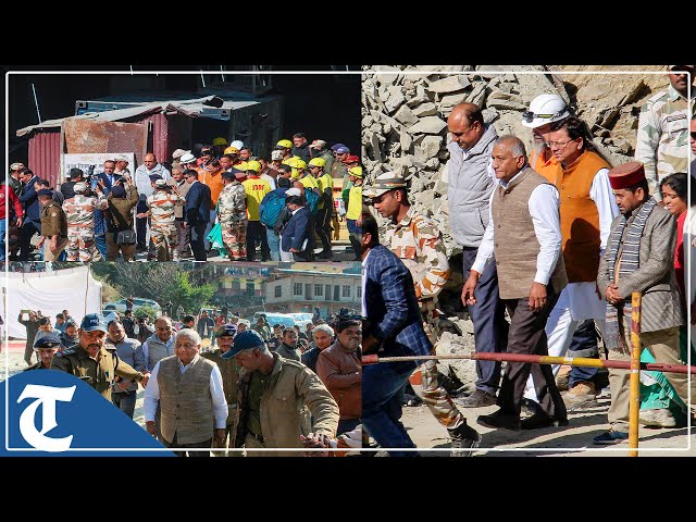 Uttarakhand: Union Minister VK Singh visits Silkyara tunnel to take stock of rescue operations
