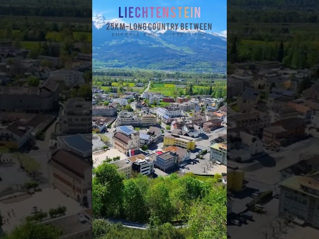 Liechtenstein, 25KM Long Country in Europe #shorts