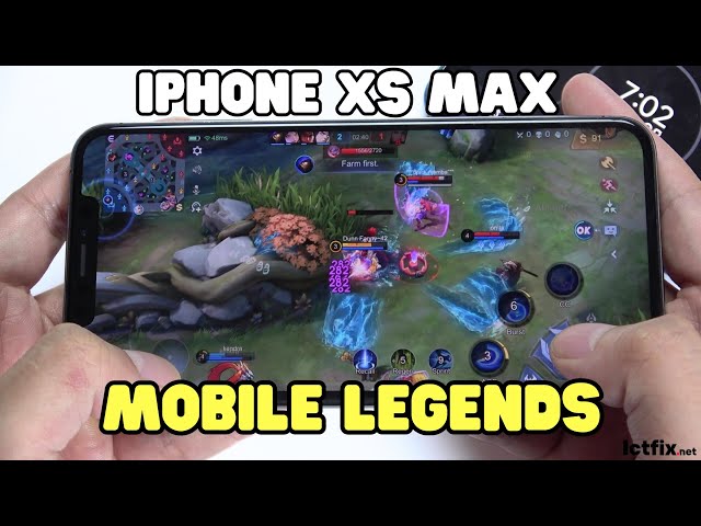 iPhone Xs Max Mobile Legends Gaming test | Apple A12 Bionic