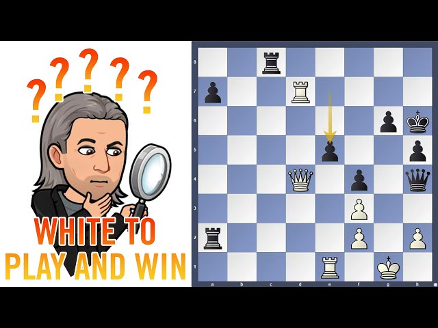 The counter-attack || Chess puzzle of the week - White to play and win || Nakamura - Tari #shorts