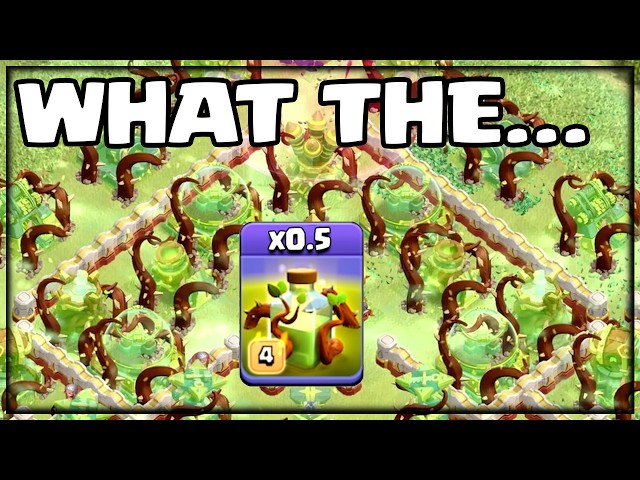 7 Overgrowth Spells in ONE ATTACK? (Clash of Clans)