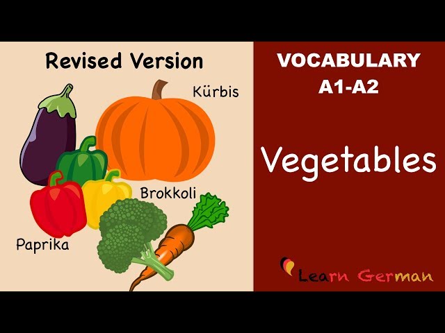 Learn German | German Vocabulary | Gemüse | Vegetables in German | A1 | A2