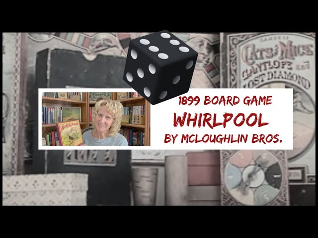 1899 Antique Board Game of Whirlpool by Mcloughlin Bros #antique #boardgames