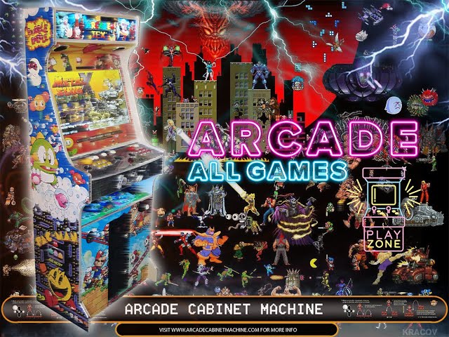 💣💥⚡💪 Arcade Cabinet Machine - METAL SLUG - BUBBLE BOBBLE - SUPER MARIO - DONKEY KONG - 50.000 GAMES