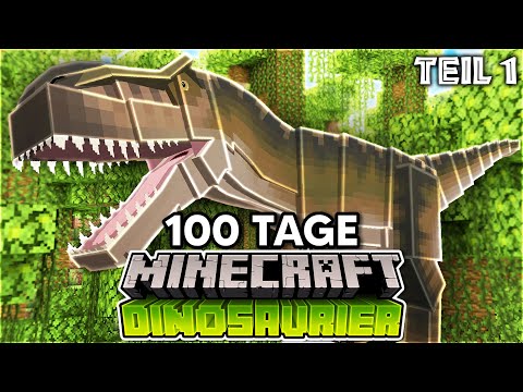 100 Tage Minecraft auf einer Dinosaurier Insel 🦕