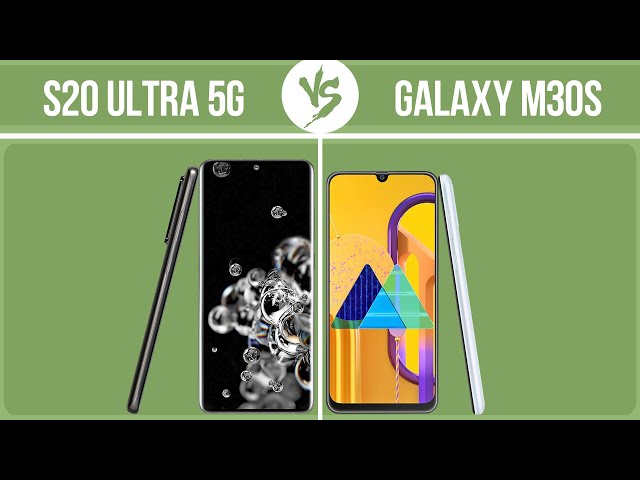Samsung Galaxy S20 Ultra 5G vs Samsung Galaxy M30s ✔️