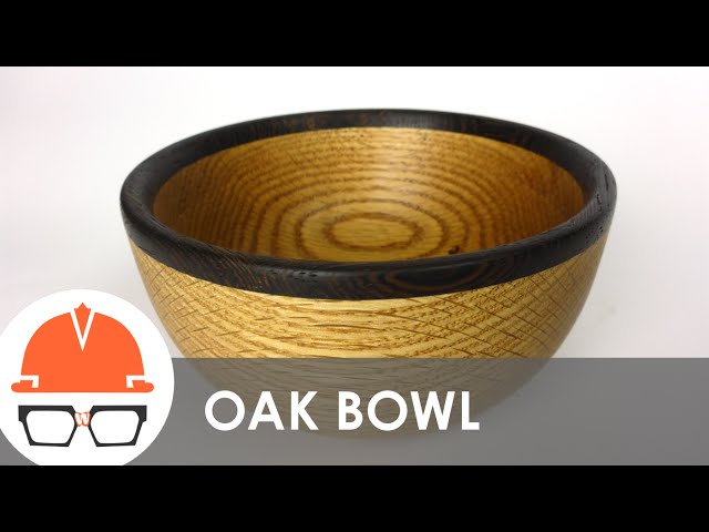 Turning a Red Oak and Wenge Bowl on the Lathe