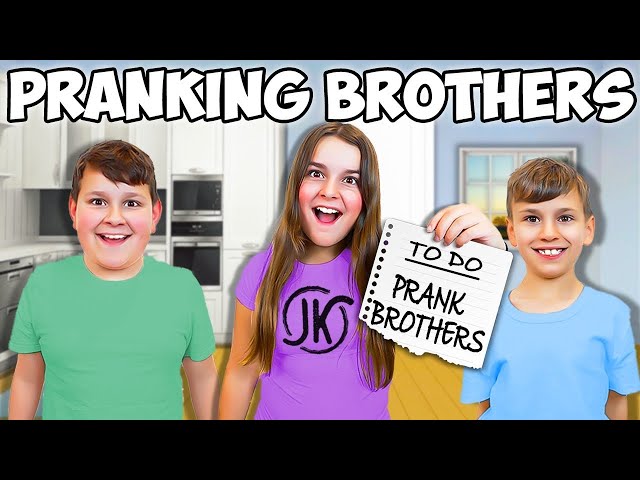 I tried PRANKING my BROTHERS 😂