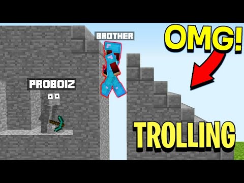 *Trolling my Younger Brother in Minecraft* Part 3 | Hindi | 500 Subs Special