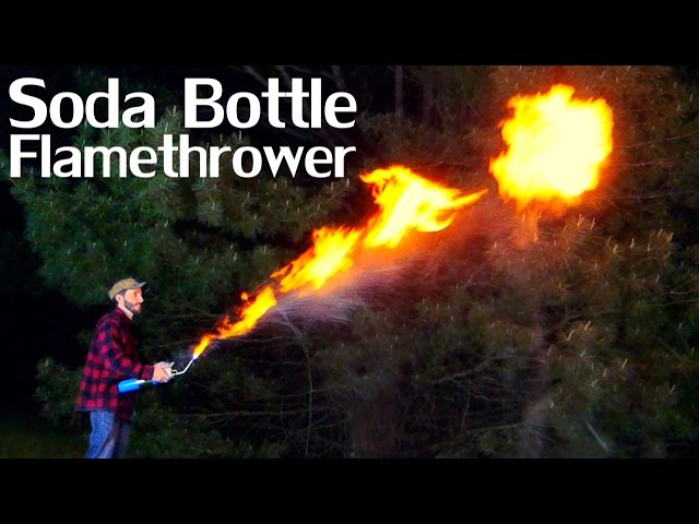 How to Make a Bottle Flamethrower - NightHawkInLight