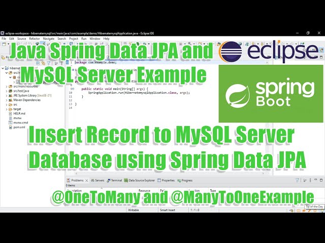 @OnetoMany Example Using Java Persistent API (JPA) and MySQL using ECLIPSE IDE