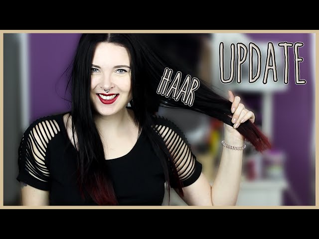 HAAR UPDATE - schwarze Haare, rote Spitzen & vegane Färbung