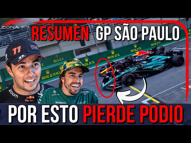 Por esto CHECO Pierde Podio | Resumen GP Brasil 2023 Formula 1