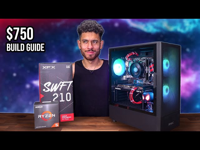 BEST $750 Gaming PC Build Guide - RX 7600 Ryzen 5 5600X (w/ Benchmarks)