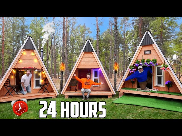 Overnight in Micro A-Frame Cabins!