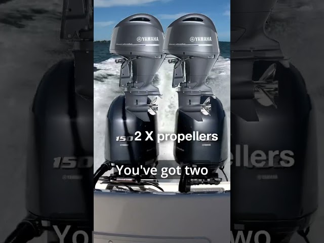 Which is FASTER, 1 or 2 Outboards? #boats #boating