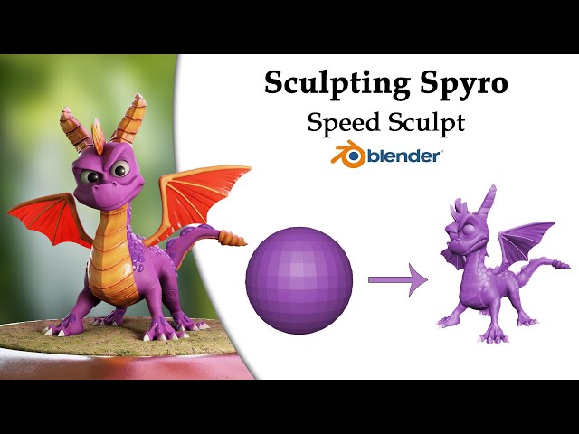 Blender Speed Sculpt - Spyro