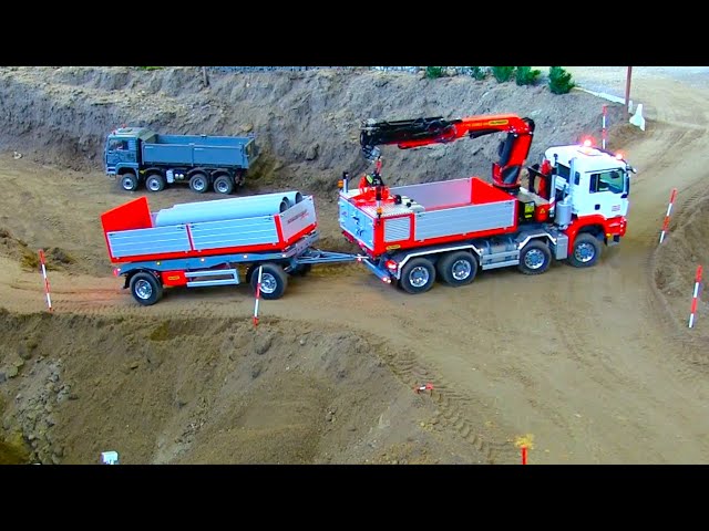 OUSTANDING RC TRUCKS at the Construction-site !!