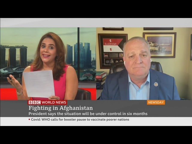 August 4, 2021: Defense Priorities fellow Daniel Davis on BBC to discuss Afghanistan withdrawal