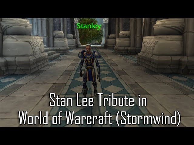 Stan Lee Tribute in World of Warcraft - Stormwind Patch 8.1.5