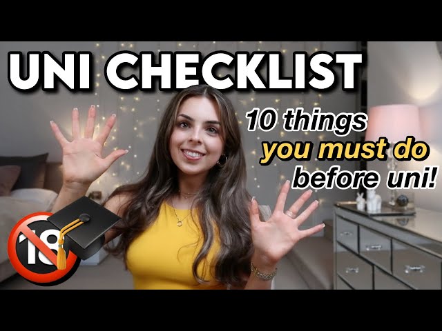 YOUR UNIVERSITY CHECKLIST | 10 things you NEED to do before going to university this year!