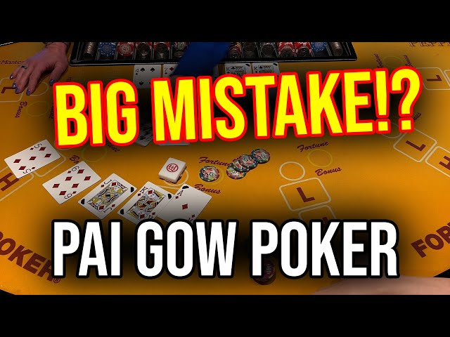 PAI GOW POKER IN RENO NEVADA! VIC MAKES A STUPID MISTAKE!? CAN SARAH SAVE THE DAY!?