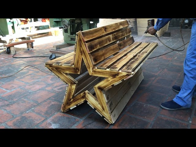 Amazing Woodworking Ideas From Old Pallet // Make Outdoor Chair Simple Easy - How To, DIY!
