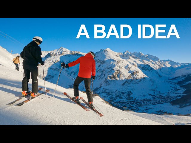 Can I Ski A Black Run First Time Skiing? *Instant Regret (Val D'isere)
