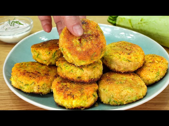 Zucchini is tastier than meat! Fast and incredibly tasty! Cooking zucchini chops