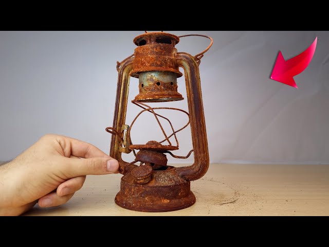 Rusty Oil Lantern Restoration - Restoring Crispy Rusted Lantern