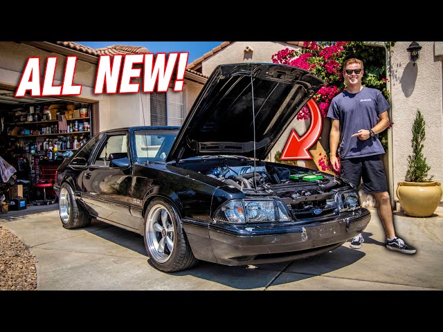 Completely Overhauling My Foxbody's Engine Bay! *Full Wire Tuck and Paint!*