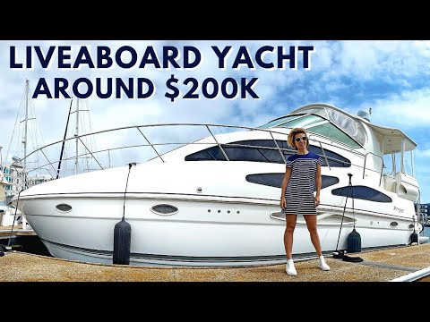 $229,000 2005 CRUISERS 405 Express Motoryacht Liveaboard & Starter Yacht Tour