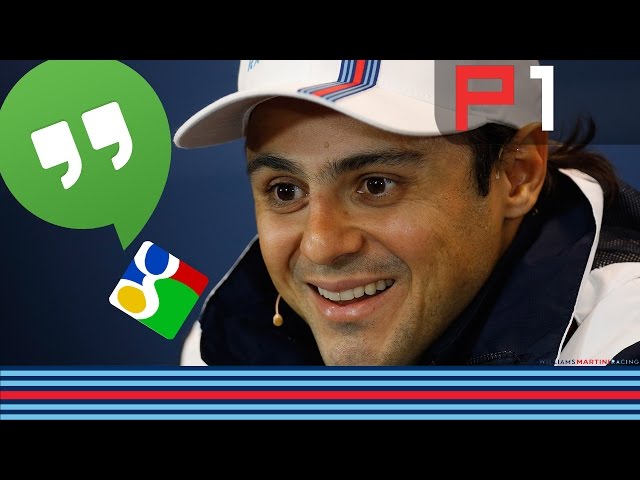 Felipe Massa live chat with fans on Google Hangouts