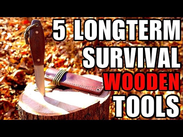 Woodsman Woodworking Camp and 5 Longterm Wooden Bushcraft Tools!