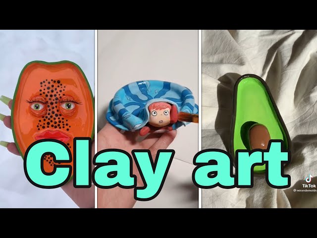 Clay art 🖼🍄🪴🪵|Tube tok