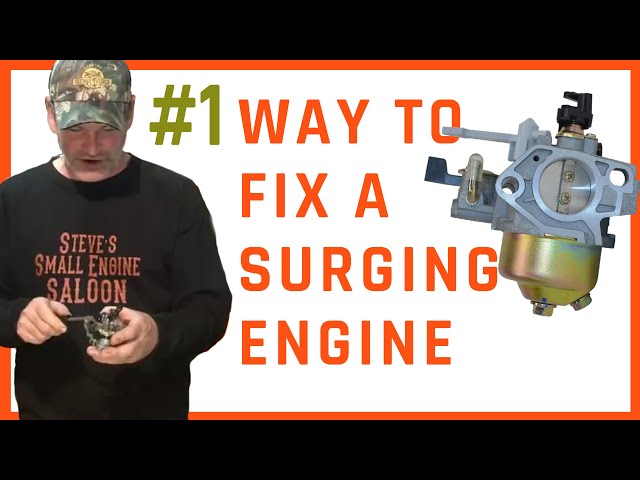 How To FIX A SURGING ENGINE On A Lawn Mower, Pressure Washer, etc.