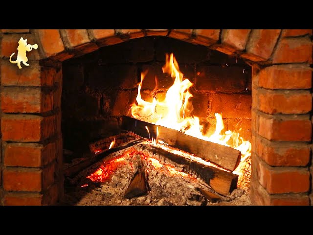 10 HOURS of Warm Relaxing Fireplace 🔥 Burning Fireplace & Crackling Fire Sounds (NO MUSIC)