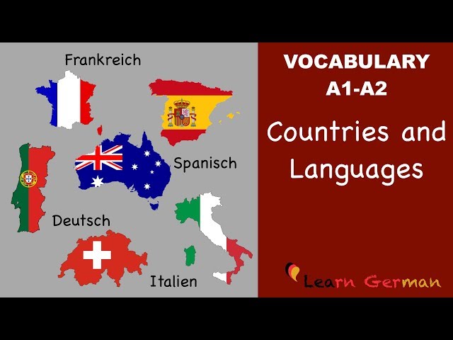 Learn German Vocabulary - Countries & Languages in German (Länder und Sprachen)