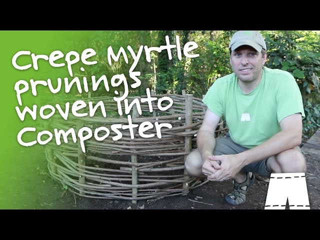 How to Make a Beautiful Compost Bin from Sticks | GreenShortz DIY