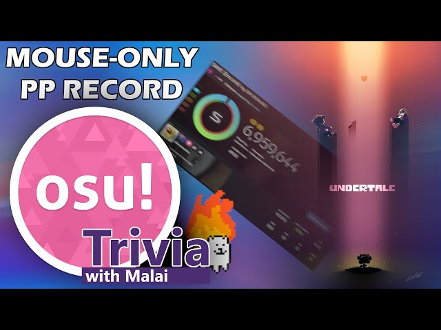 Highest pp play done mouse-only? - osu!Trivia #shorts
