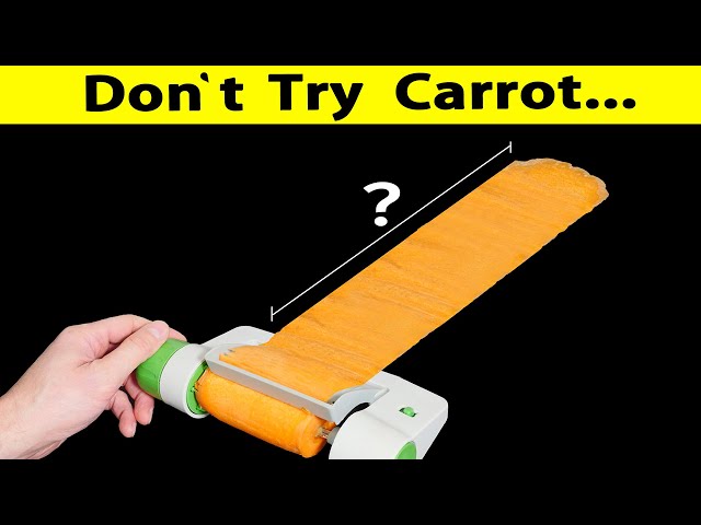 Don't try unrolling a carrot!