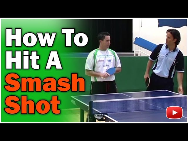 Beginning Table Tennis - How To Hit A Smash Shot featuring Eric Owens
