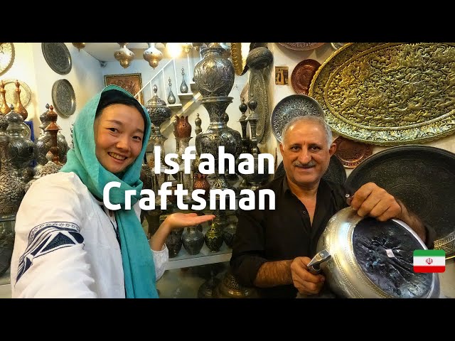 Iranian handicraft in beautiful ISFAHAN, Iran | EP17
