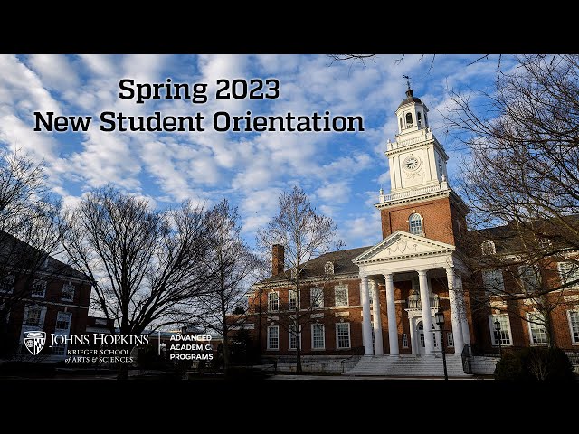 2023 JHU AAP Spring New Student Orientation