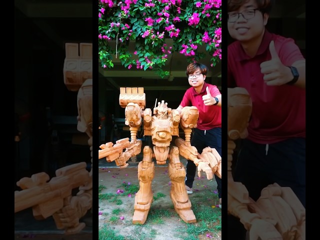 Armored Core VI - Wood Carving Making process.   #armoredcorevi #armoredcore #woodcarving