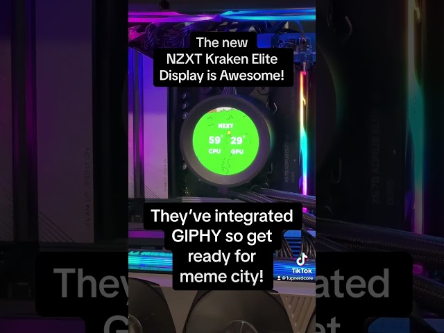NZXT Kraken Elite Display is Awesome! #nzxt #pc #pcbuild #tech #pcgamer
