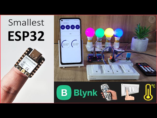 IoT Project using SMALLEST ESP32 🧐🧐 Sensor with Blynk | XIAO ESP32 C3 Home Automation Projects