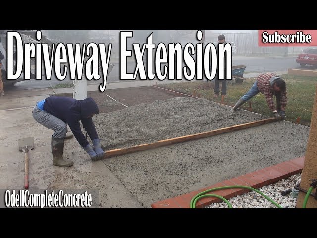 How to Extend & Pour a Driveway Addition!