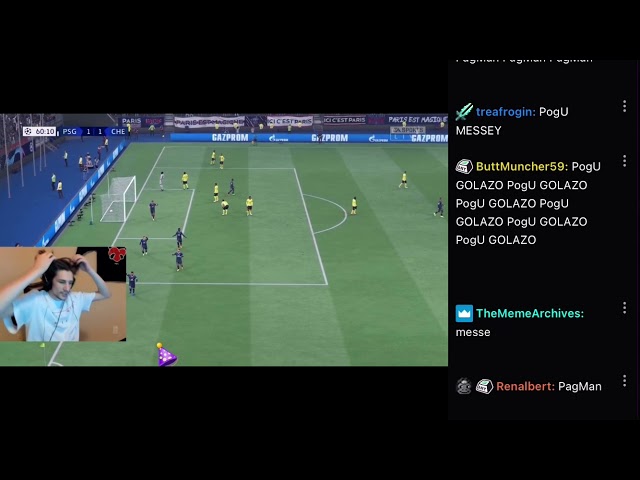 xQc SCORES HIS FIRST FIFA 22 GOAL MESSEYE