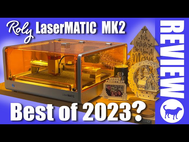 LaserMATIC MK2 Laser Engraving and Cutting Machine Review | Full Enclosure | Best Laser of 2023
